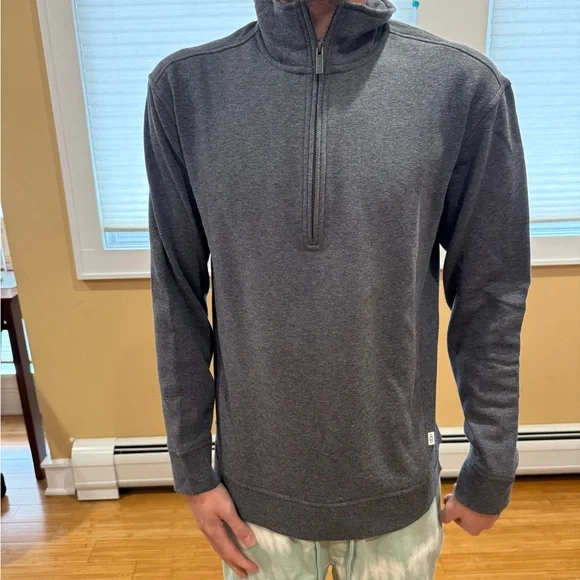 Men's Gray Half-Zip Sweater UGG - Picture 1 of 3